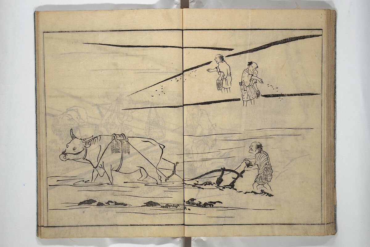 People of Yamato (Japan) Picture Album (Yamato jinbutsu gafu) Second series 倭人物画譜 後編, Yamaguchi Soken 山口素絢 (Japanese, 1759–1818), Woodblock printed book; ink on paper, Japan