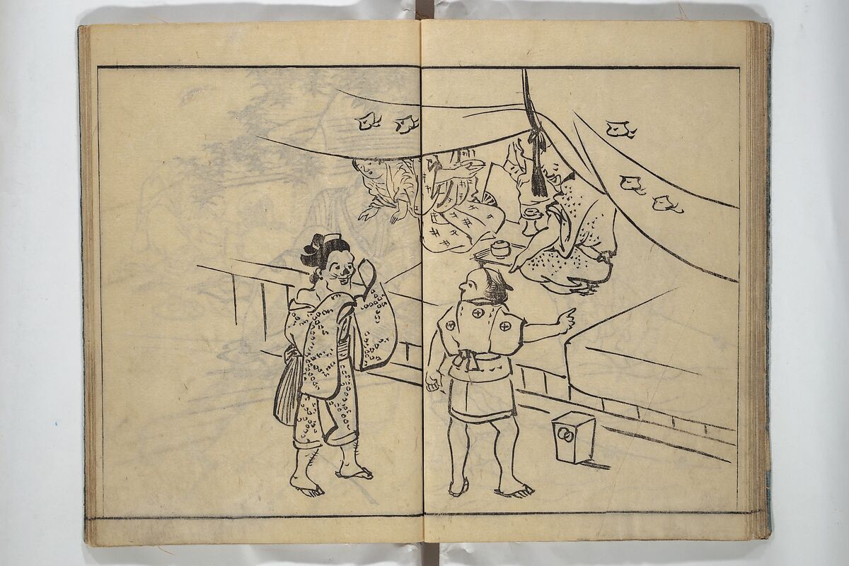 People of Yamato (Japan) Picture Album (Yamato jinbutsu gafu) Second series 倭人物画譜 後編, Yamaguchi Soken 山口素絢 (Japanese, 1759–1818), Woodblock printed book; ink on paper, Japan