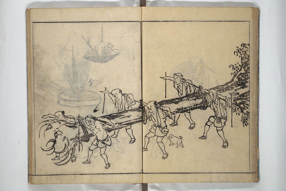 People of Yamato (Japan) Picture Album (Yamato jinbutsu gafu) Second series 倭人物画譜 後編, Yamaguchi Soken 山口素絢 (Japanese, 1759–1818), Woodblock printed book; ink on paper, Japan