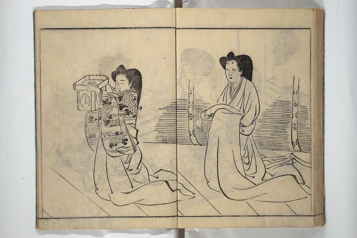 People of Yamato (Japan) Picture Album (Yamato jinbutsu gafu) Second series 倭人物画譜 後編, Yamaguchi Soken 山口素絢 (Japanese, 1759–1818), Woodblock printed book; ink on paper, Japan