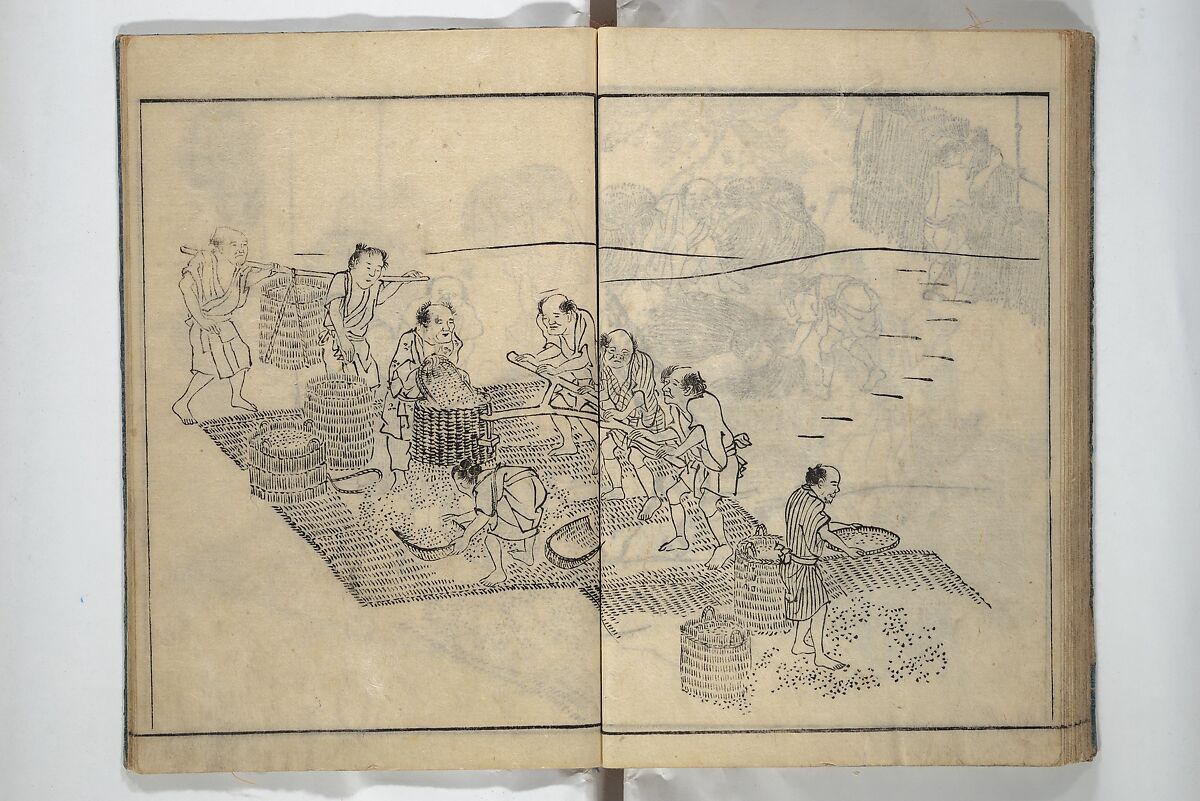 People of Yamato (Japan) Picture Album (Yamato jinbutsu gafu) Second series 倭人物画譜 後編, Yamaguchi Soken 山口素絢 (Japanese, 1759–1818), Woodblock printed book; ink on paper, Japan