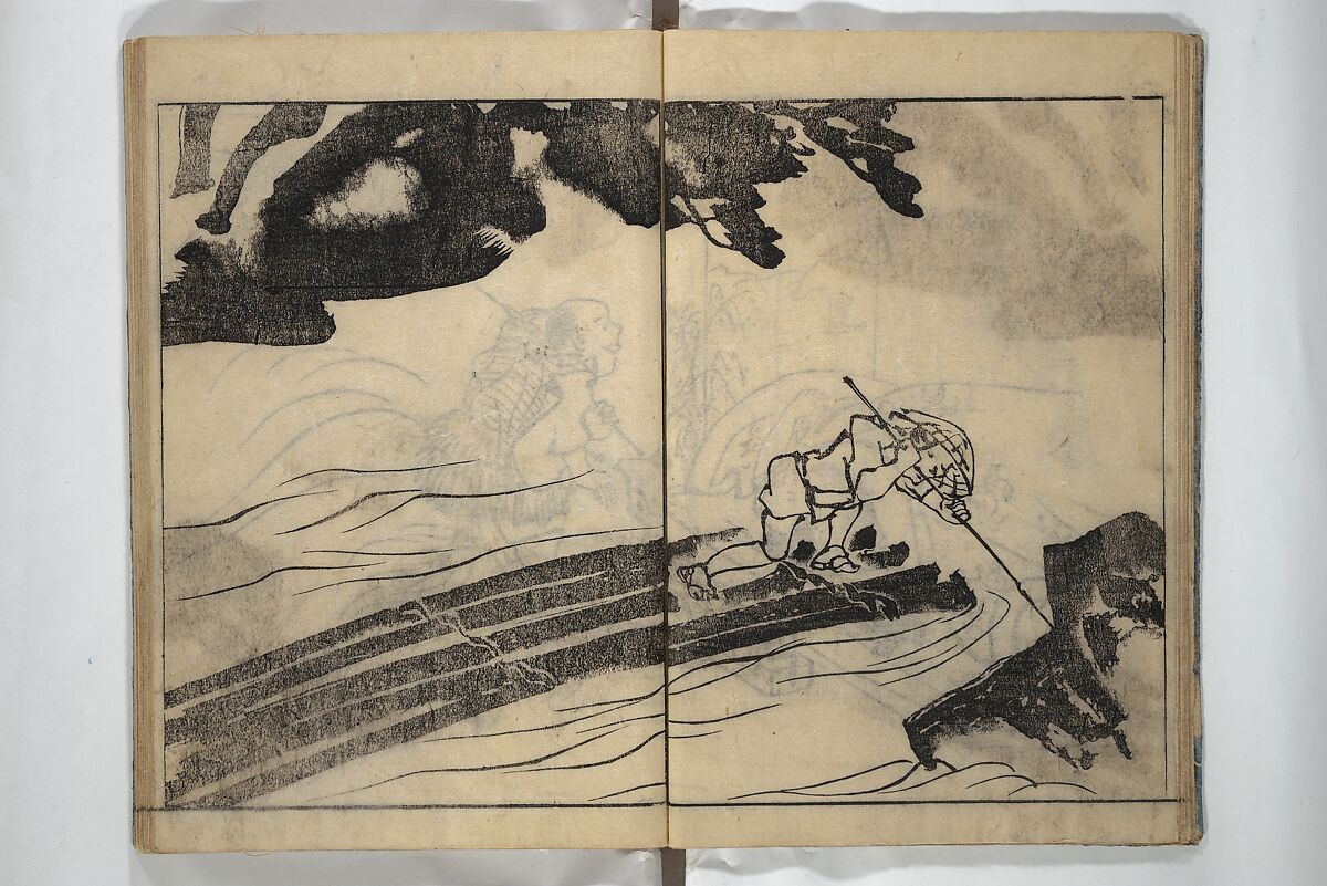 People of Yamato (Japan) Picture Album (Yamato jinbutsu gafu) Second series 倭人物画譜 後編, Yamaguchi Soken 山口素絢 (Japanese, 1759–1818), Woodblock printed book; ink on paper, Japan