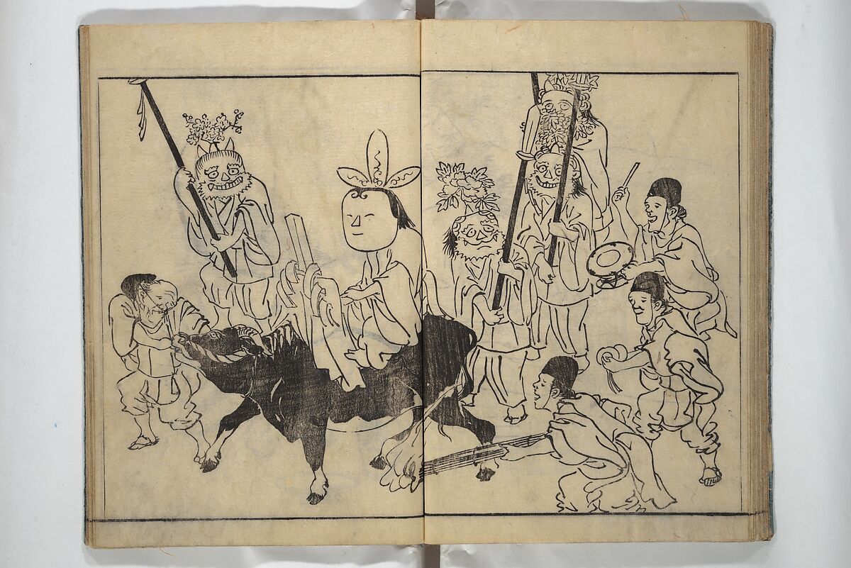 People of Yamato (Japan) Picture Album (Yamato jinbutsu gafu) Second series 倭人物画譜 後編, Yamaguchi Soken 山口素絢 (Japanese, 1759–1818), Woodblock printed book; ink on paper, Japan