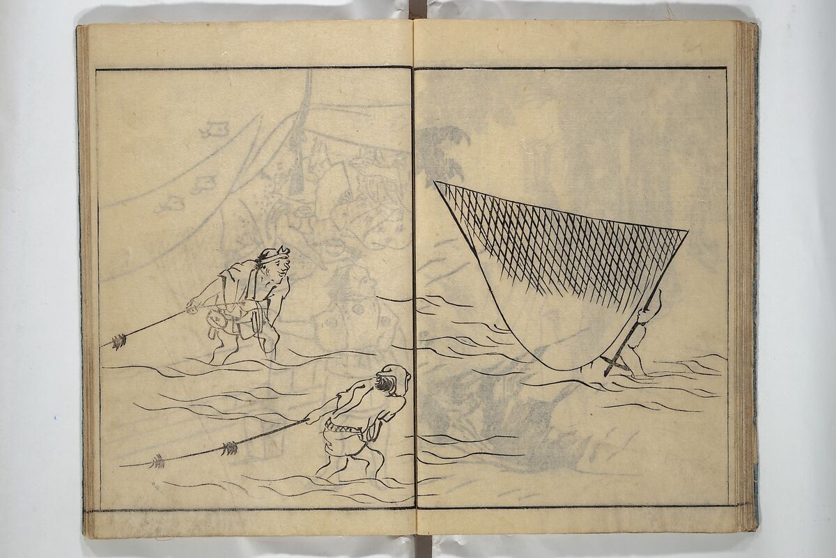 People of Yamato (Japan) Picture Album (Yamato jinbutsu gafu) Second series 倭人物画譜 後編, Yamaguchi Soken 山口素絢 (Japanese, 1759–1818), Woodblock printed book; ink on paper, Japan