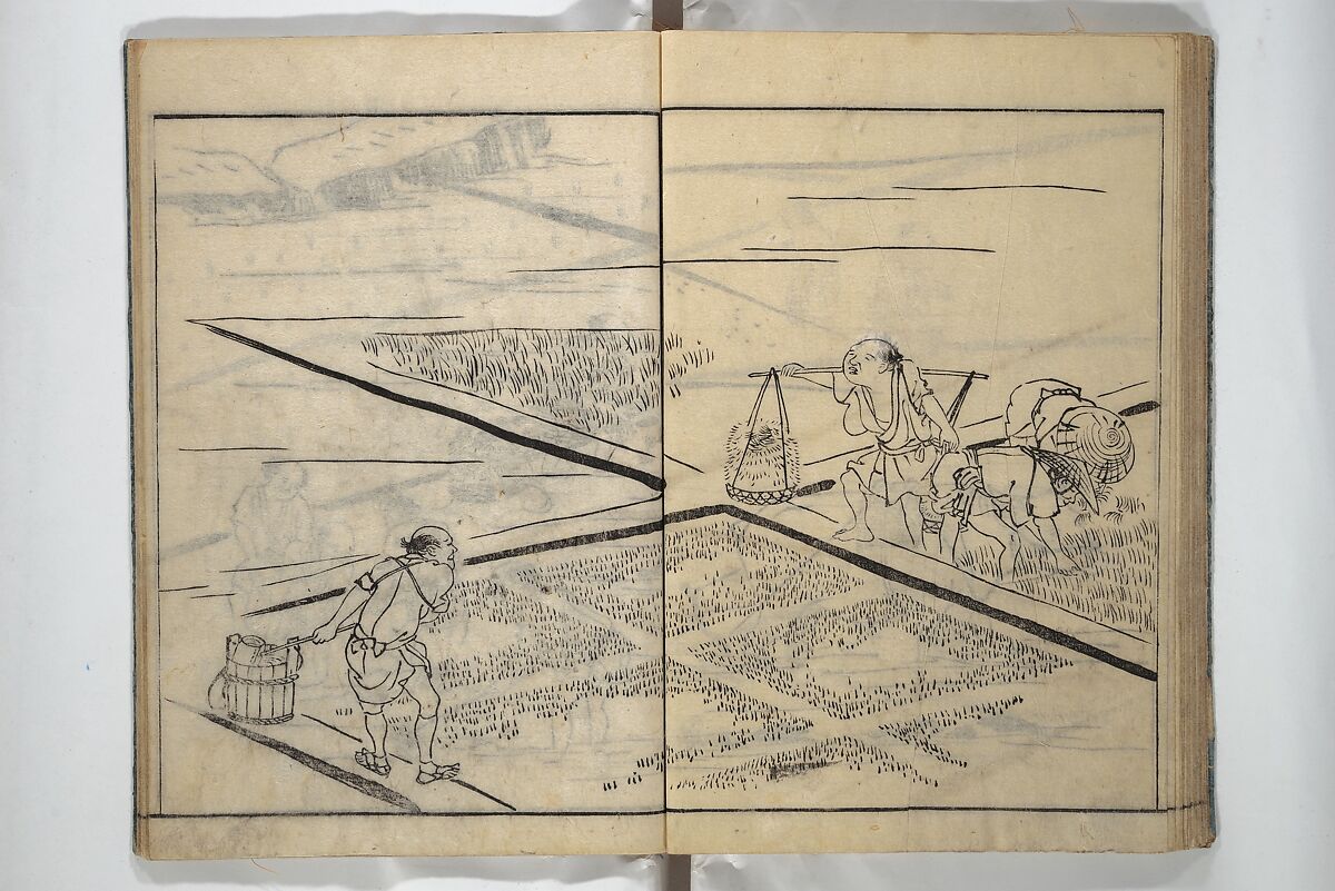 People of Yamato (Japan) Picture Album (Yamato jinbutsu gafu) Second series 倭人物画譜 後編, Yamaguchi Soken 山口素絢 (Japanese, 1759–1818), Woodblock printed book; ink on paper, Japan
