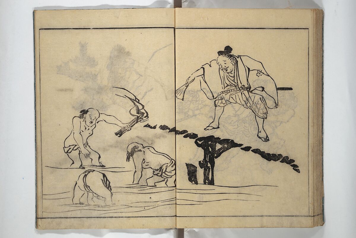 People of Yamato (Japan) Picture Album (Yamato jinbutsu gafu) Second series 倭人物画譜 後編, Yamaguchi Soken 山口素絢 (Japanese, 1759–1818), Woodblock printed book; ink on paper, Japan
