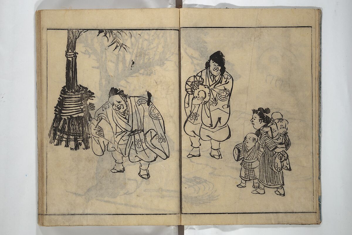 People of Yamato (Japan) Picture Album (Yamato jinbutsu gafu) Second series 倭人物画譜 後編, Yamaguchi Soken 山口素絢 (Japanese, 1759–1818), Woodblock printed book; ink on paper, Japan
