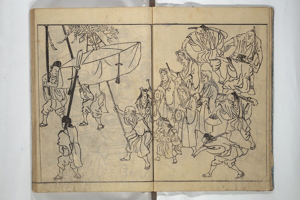 People of Yamato (Japan) Picture Album (Yamato jinbutsu gafu) Second series 倭人物画譜 後編, Yamaguchi Soken 山口素絢 (Japanese, 1759–1818), Woodblock printed book; ink on paper, Japan