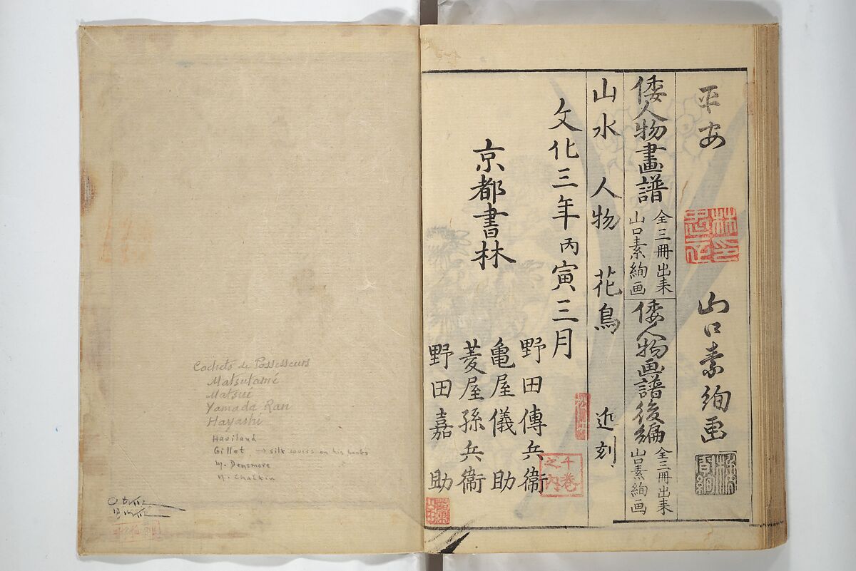 Soken Picture Album: The Plant Section (Soken gafu: Sōka no bu)  素絢画譜 草花之部, Yamaguchi Soken 山口素絢 (Japanese, 1759–1818), Woodblock printed book; ink on paper, Japan