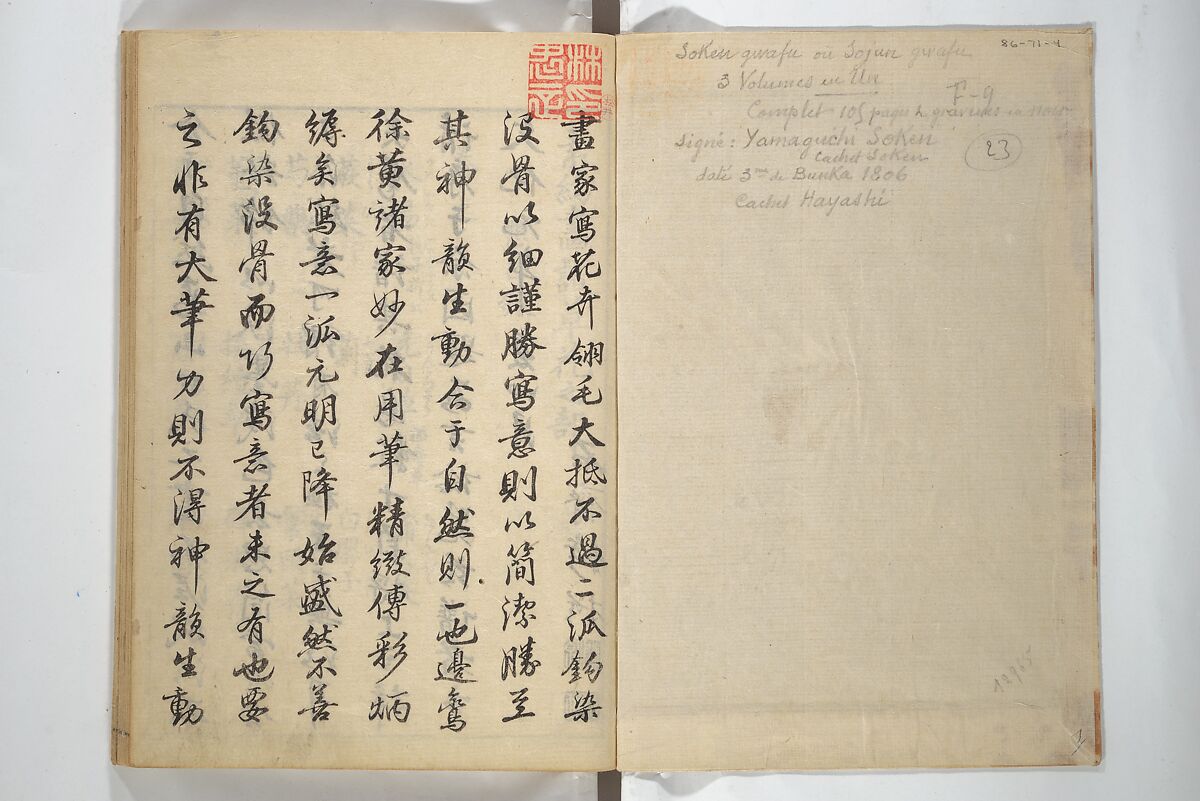 Soken Picture Album: The Plant Section (Soken gafu: Sōka no bu)  素絢画譜 草花之部, Yamaguchi Soken 山口素絢 (Japanese, 1759–1818), Woodblock printed book; ink on paper, Japan