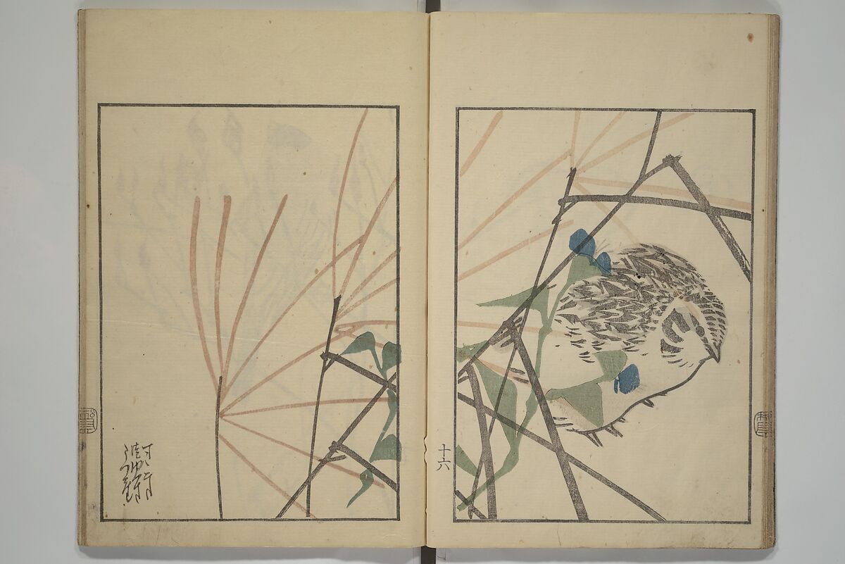 Suiseki Picture Album (Suiseki gafu nihen), Second Series 水石画譜 二編, Satō Suiseki 佐藤水石 (Japanese, active 1806–40), Woodblock printed book; ink and color on paper, Japan