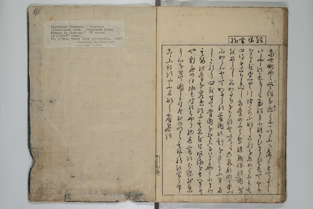 Picture Book of the Evergreens (Ehon tokiwagusa) 繪本常盤草, Nishikawa Sukenobu 西川祐信 (Japanese, 1671–1750), Woodblock-printed book; ink and hand-coloring on paper, Japan