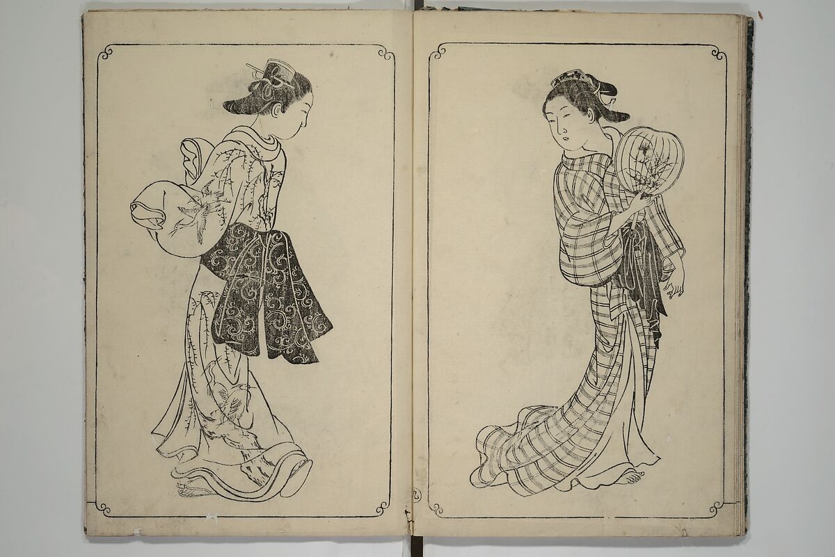 Picture Book of Mount Asaka (Ehon asakayama) 絵本浅香山, Nishikawa Sukenobu 西川祐信 (Japanese, 1671–1750), Woodblock printed book; ink on paper, Japan