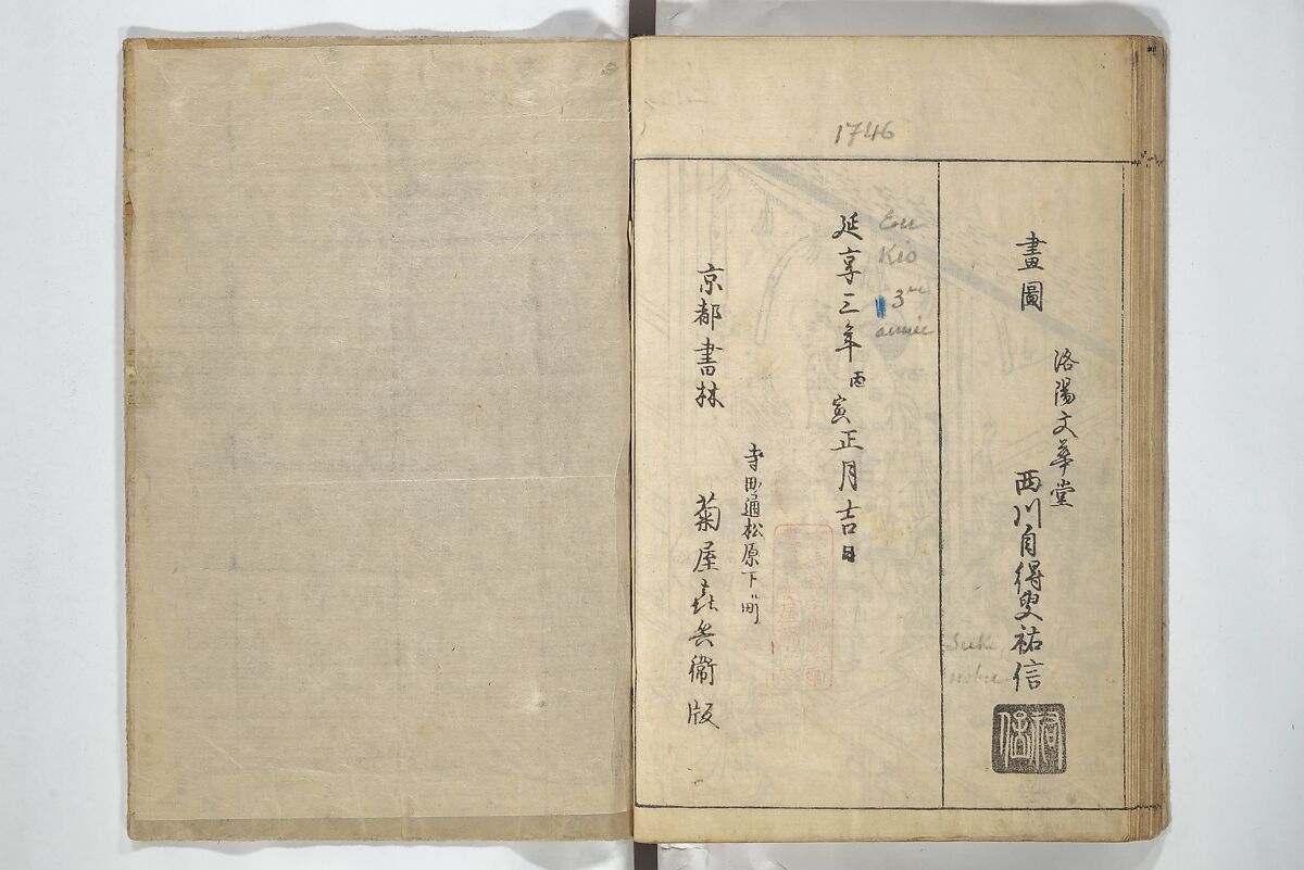 Picture Book of Life in the Capital (Ehon miyako zōshi) 絵本都草紙, Nishikawa Sukenobu 西川祐信 (Japanese, 1671–1750), Woodblock printed book; ink on paper, Japan