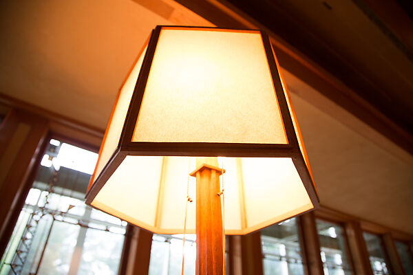 Living Room from the Francis W. Little House: Windows and paneling, Frank Lloyd Wright (American, Richland Center, Wisconsin 1867–1959 Phoenix, Arizona), Oak, leaded glass, American