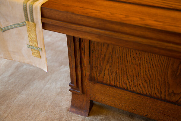 Living Room from the Francis W. Little House: Windows and paneling, Frank Lloyd Wright (American, Richland Center, Wisconsin 1867–1959 Phoenix, Arizona), Oak, leaded glass, American