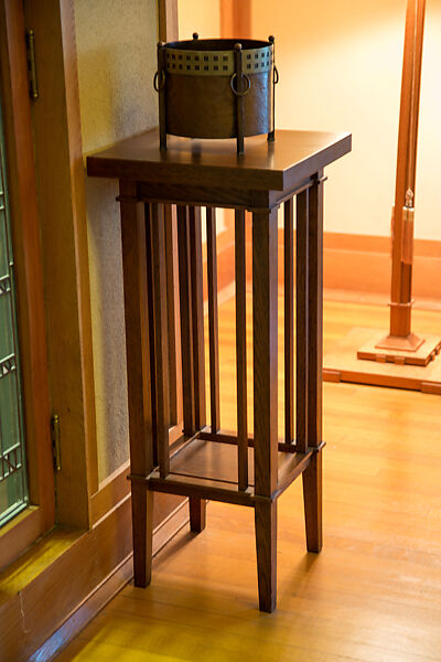 Living Room from the Francis W. Little House: Windows and paneling, Frank Lloyd Wright (American, Richland Center, Wisconsin 1867–1959 Phoenix, Arizona), Oak, leaded glass, American