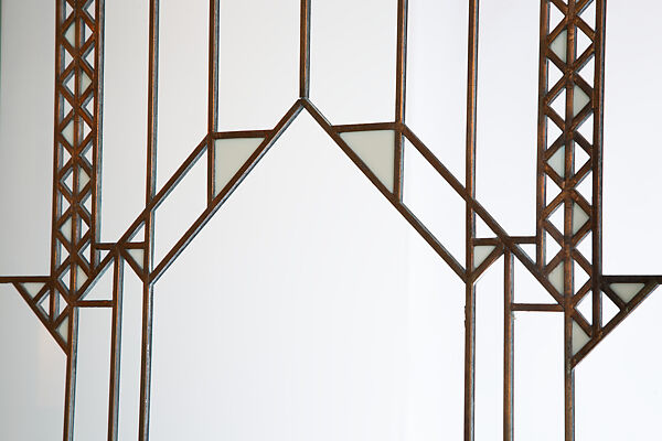 Living Room from the Francis W. Little House: Windows and paneling, Frank Lloyd Wright (American, Richland Center, Wisconsin 1867–1959 Phoenix, Arizona), Oak, leaded glass, American