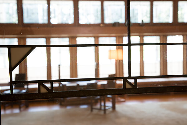 Living Room from the Francis W. Little House: Windows and paneling, Frank Lloyd Wright (American, Richland Center, Wisconsin 1867–1959 Phoenix, Arizona), Oak, leaded glass, American