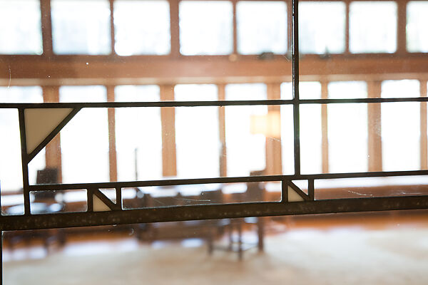 Living Room from the Francis W. Little House: Windows and paneling, Frank Lloyd Wright (American, Richland Center, Wisconsin 1867–1959 Phoenix, Arizona), Oak, leaded glass, American