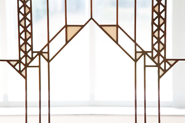 Living Room from the Francis W. Little House: Windows and paneling, Frank Lloyd Wright (American, Richland Center, Wisconsin 1867–1959 Phoenix, Arizona), Oak, leaded glass, American