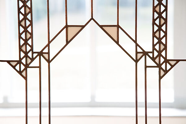 Living Room from the Francis W. Little House: Windows and paneling, Frank Lloyd Wright (American, Richland Center, Wisconsin 1867–1959 Phoenix, Arizona), Oak, leaded glass, American