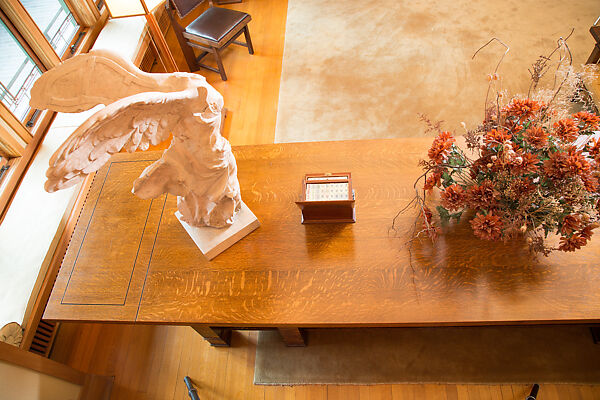 Living Room from the Francis W. Little House: Windows and paneling, Frank Lloyd Wright (American, Richland Center, Wisconsin 1867–1959 Phoenix, Arizona), Oak, leaded glass, American
