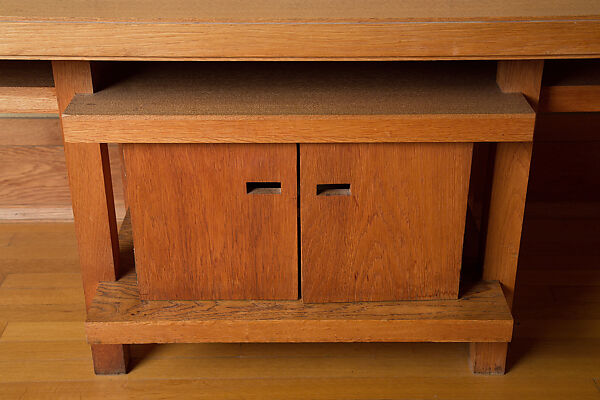 Living Room from the Francis W. Little House: Windows and paneling, Frank Lloyd Wright (American, Richland Center, Wisconsin 1867–1959 Phoenix, Arizona), Oak, leaded glass, American