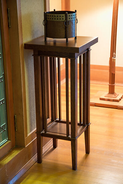 Living Room from the Francis W. Little House: Windows and paneling, Frank Lloyd Wright (American, Richland Center, Wisconsin 1867–1959 Phoenix, Arizona), Oak, leaded glass, American