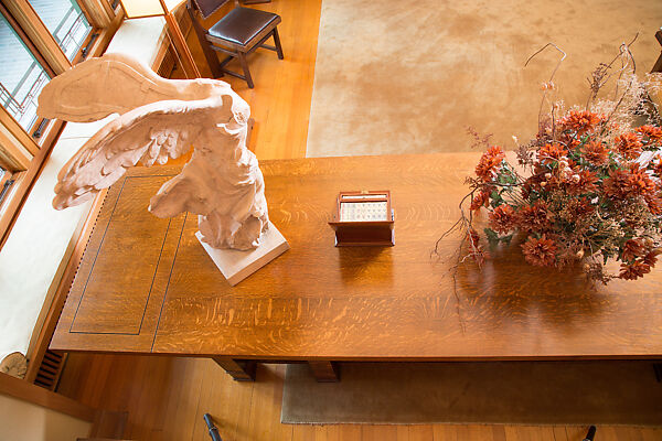 Living Room from the Francis W. Little House: Windows and paneling, Frank Lloyd Wright (American, Richland Center, Wisconsin 1867–1959 Phoenix, Arizona), Oak, leaded glass, American