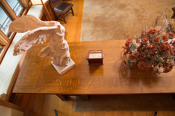 Living Room from the Francis W. Little House: Windows and paneling, Frank Lloyd Wright (American, Richland Center, Wisconsin 1867–1959 Phoenix, Arizona), Oak, leaded glass, American