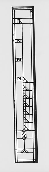 Living Room from the Francis W. Little House: Windows and paneling, Frank Lloyd Wright (American, Richland Center, Wisconsin 1867–1959 Phoenix, Arizona), Oak, leaded glass, American