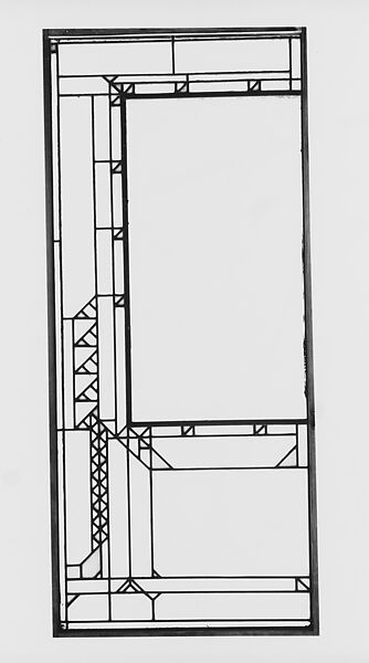 Living Room from the Francis W. Little House: Windows and paneling, Frank Lloyd Wright (American, Richland Center, Wisconsin 1867–1959 Phoenix, Arizona), Oak, leaded glass, American