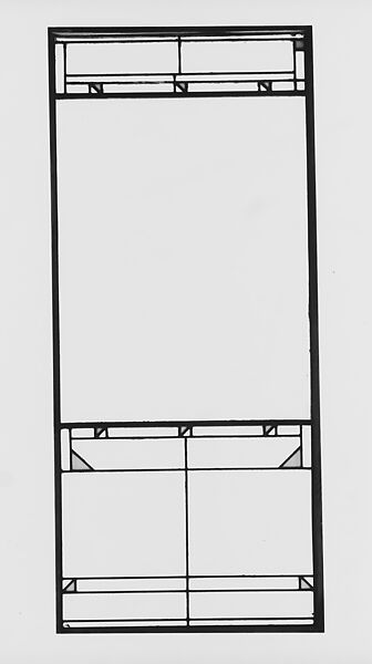 Living Room from the Francis W. Little House: Windows and paneling, Frank Lloyd Wright (American, Richland Center, Wisconsin 1867–1959 Phoenix, Arizona), Oak, leaded glass, American
