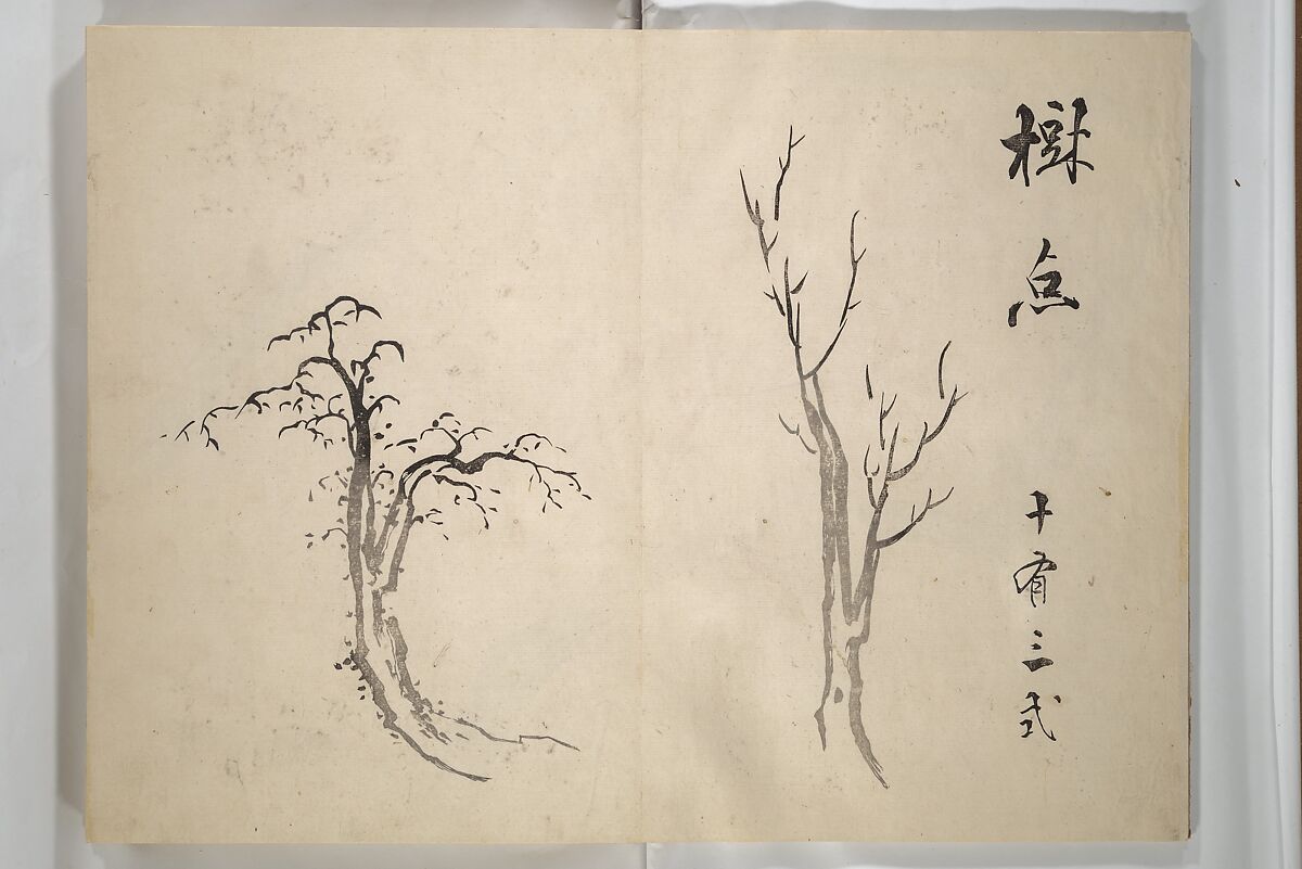 Taiga Hall Painting Album (Taigadō gafu), Illustrations by Ike no Taiga (Japanese, 1723–1776), Woodblock printed book (orihon, accordion-style); ink and color on paper, Japan
