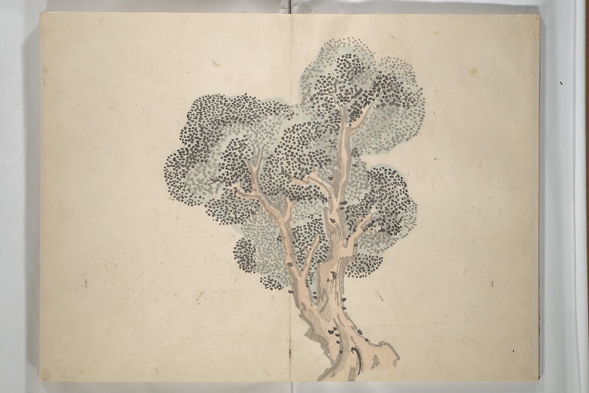 Taiga Hall Painting Album (Taigadō gafu), Illustrations by Ike no Taiga (Japanese, 1723–1776), Woodblock printed book (orihon, accordion-style); ink and color on paper, Japan