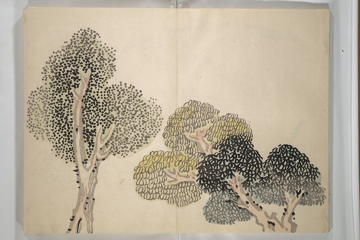 Taiga Hall Painting Album (Taigadō gafu), Illustrations by Ike no Taiga (Japanese, 1723–1776), Woodblock printed book (orihon, accordion-style); ink and color on paper, Japan