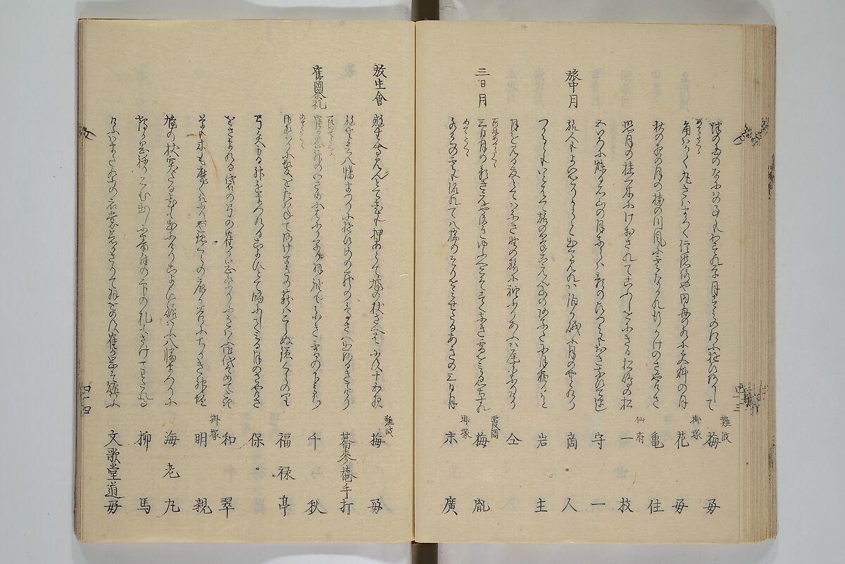 Illustrated Collection of the Famous Products of Japan (Nihon meibutsu gasan shū) 日本名物画賛集, Katsushika Taito 葛飾 戴斗 (Japanese, active 1810–50), Woodblock printed book; ink and color on paper, Japan