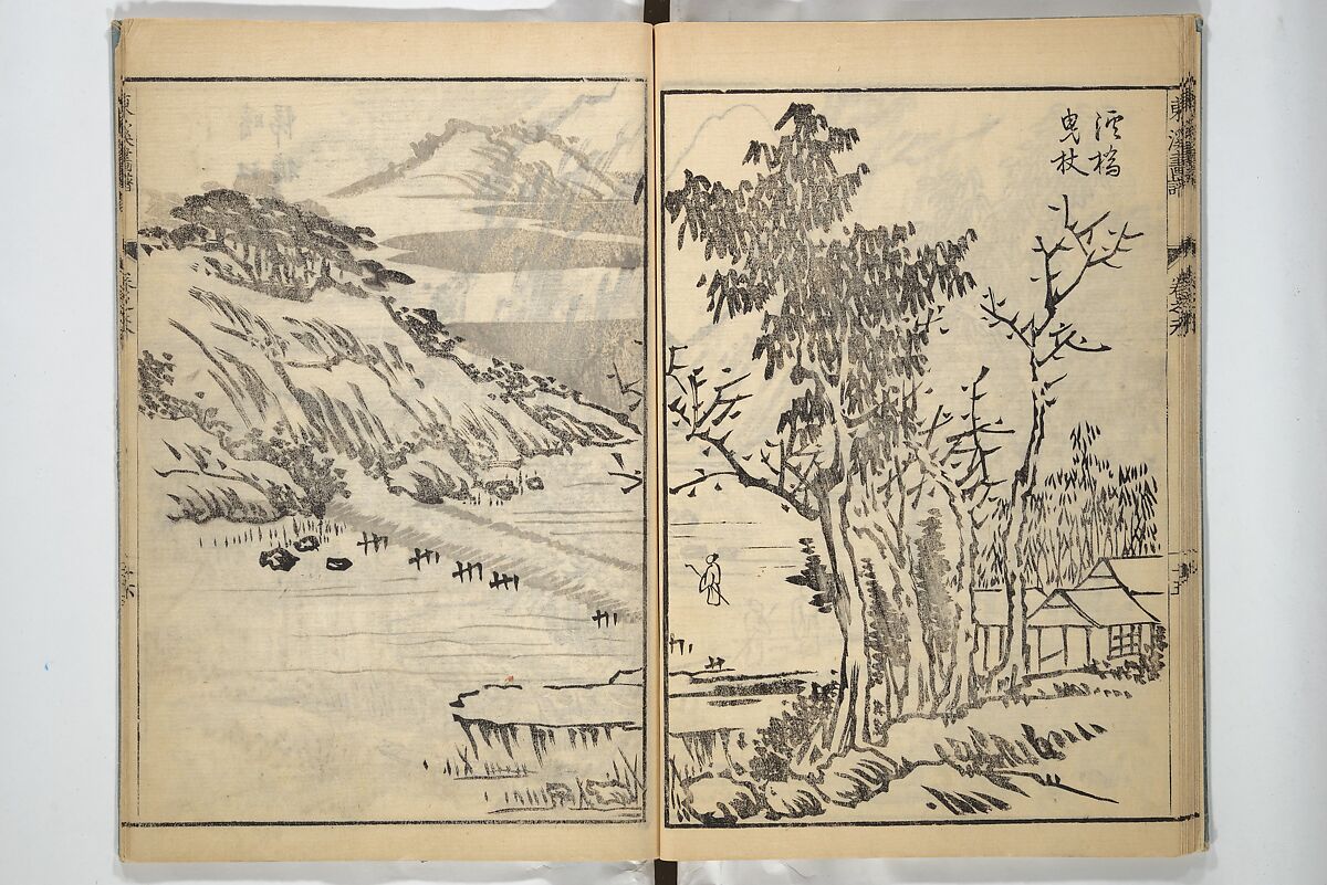 Tōkei Picture Album (Tōkei gafu, fusatsu), Supplementary Series 東渓画譜 附冊, Ogura Tōkei 小倉東渓 (Japanese, active second half of the 18th century), Woodblock printed book; ink on paper, Japan