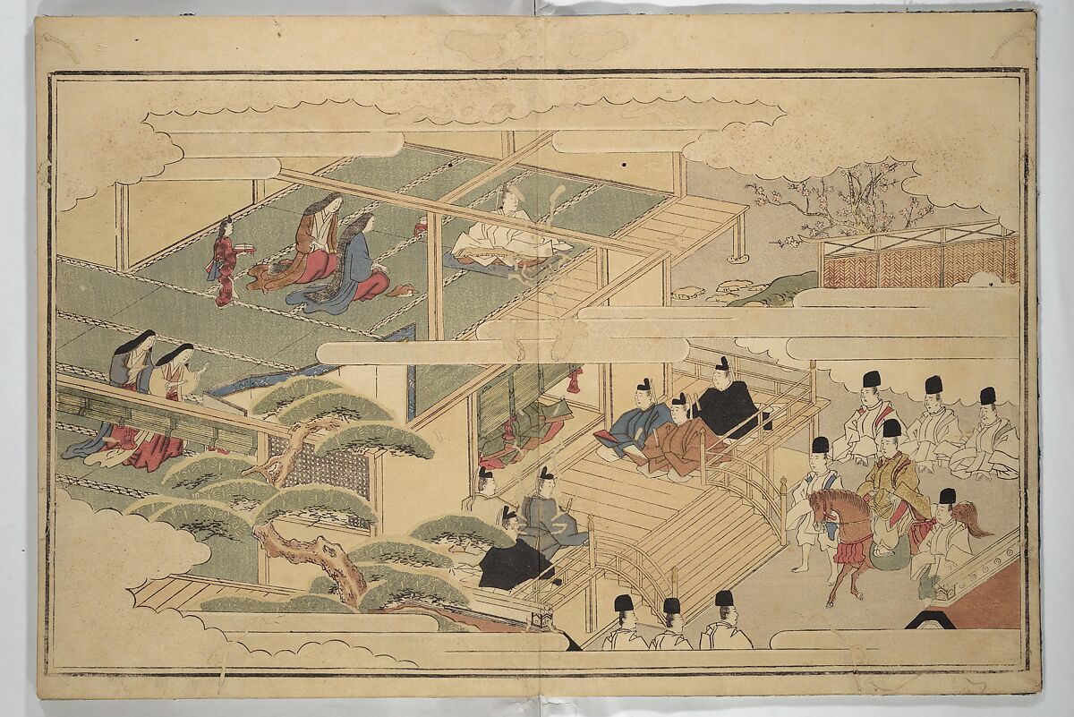 The Young God Ebisu (Waka ebisu) 和歌夷, Kitagawa Utamaro 喜多川歌麿 (Japanese, ca. 1754–1806), Woodblock printed book; ink, color, and brass dust on paper, Japan 