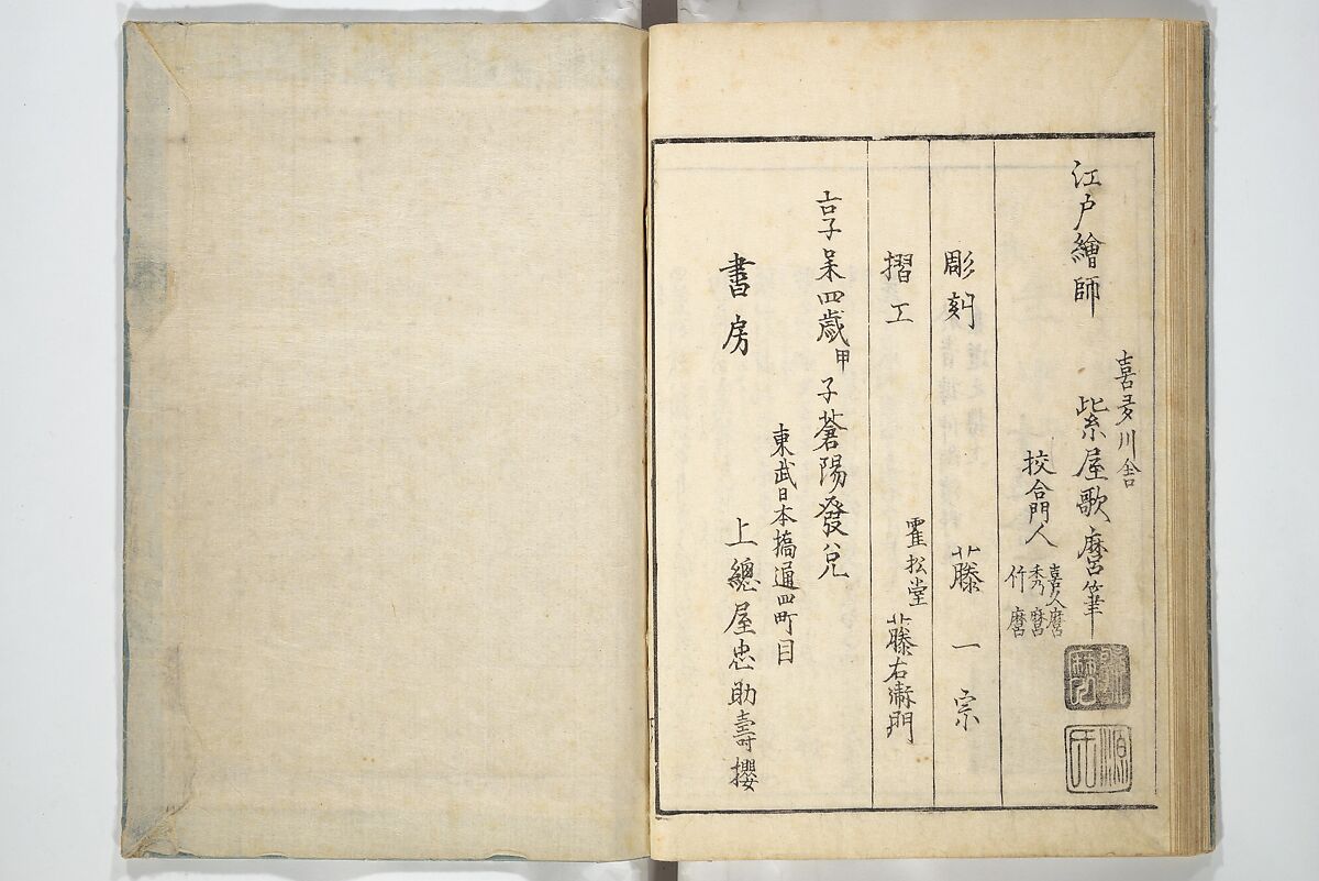 Yoshiwara Picture Book of New Year’s Festivities (Seirō ehon nenjū gyōji) 青楼繪本年中行事, Kitagawa Utamaro 喜多川歌麿 (Japanese, ca. 1754–1806), Set of two woodblock printed books; ink on paper, Japan