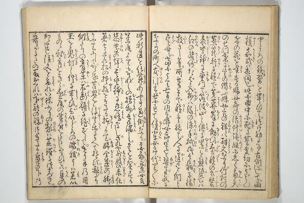 Yoshiwara Picture Book of New Year’s Festivities (Seirō ehon nenjū gyōji) 青楼繪本年中行事, Kitagawa Utamaro 喜多川歌麿 (Japanese, ca. 1754–1806), Set of two woodblock printed books; ink on paper, Japan