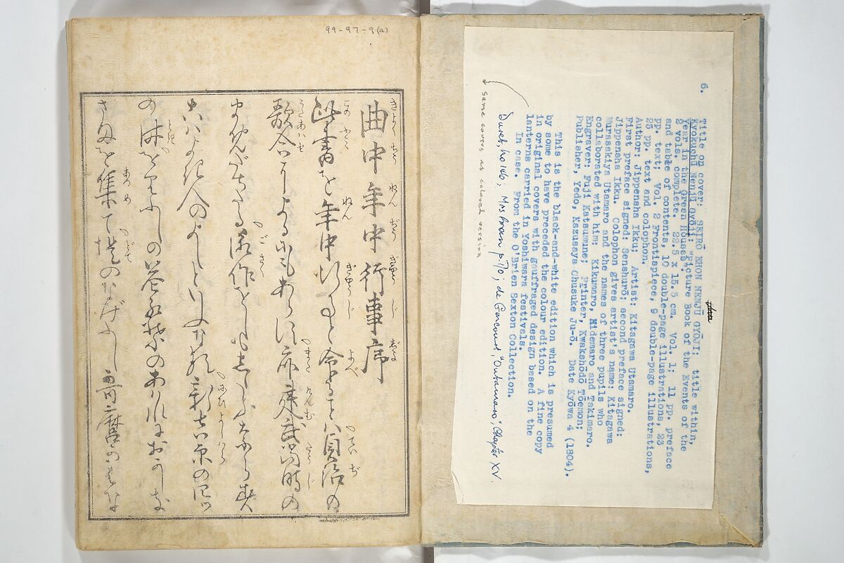 Yoshiwara Picture Book of New Year’s Festivities (Seirō ehon nenjū gyōji) 青楼繪本年中行事, Kitagawa Utamaro 喜多川歌麿 (Japanese, ca. 1754–1806), Set of two woodblock printed books; ink on paper, Japan