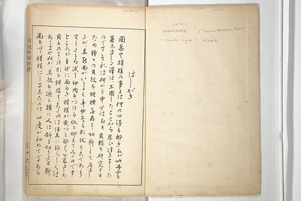 Shell Motifs (Kaigara dammen zuan) 貝殻断面図案, Yoichirō Hirase 平瀬 與一郎 (Japanese, 1859–1925), Woodblock printed book; ink and color on paper, Japan