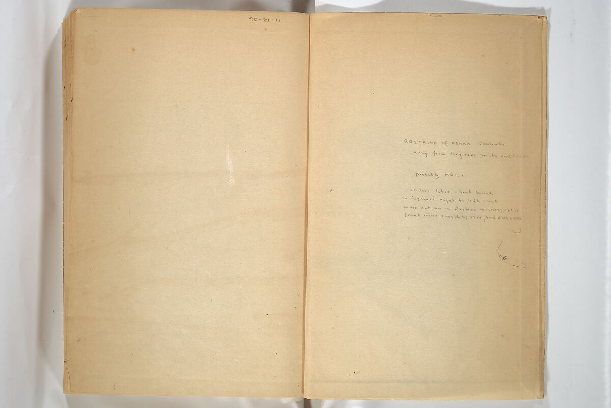 Compendium on Osaka Publications (A Book of Reproductions of Osaka Prints and Text), Unidentified artist Japanese, after various Osaka artists, Woodblock printed book; ink on paper, Japan