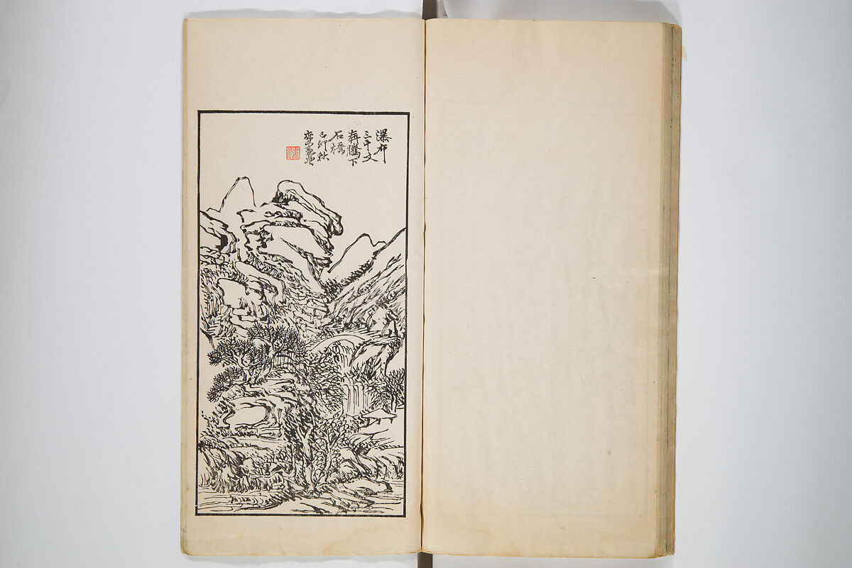An Album of the Collection Belonging to Kochōshusai (The Courtesy Name of the Given Collector) (Kochōshusai shozō gassatsu) 蝴蜨秋斎所蔵畫冊, Unidentified artists Japanese, Set of two woodblock printed books bound as one volume; ink on paper, Japan