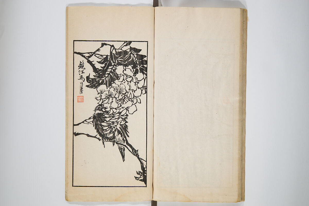 An Album of the Collection Belonging to Kochōshusai (The Courtesy Name of the Given Collector) (Kochōshusai shozō gassatsu) 蝴蜨秋斎所蔵畫冊, Unidentified artists Japanese, Set of two woodblock printed books bound as one volume; ink on paper, Japan