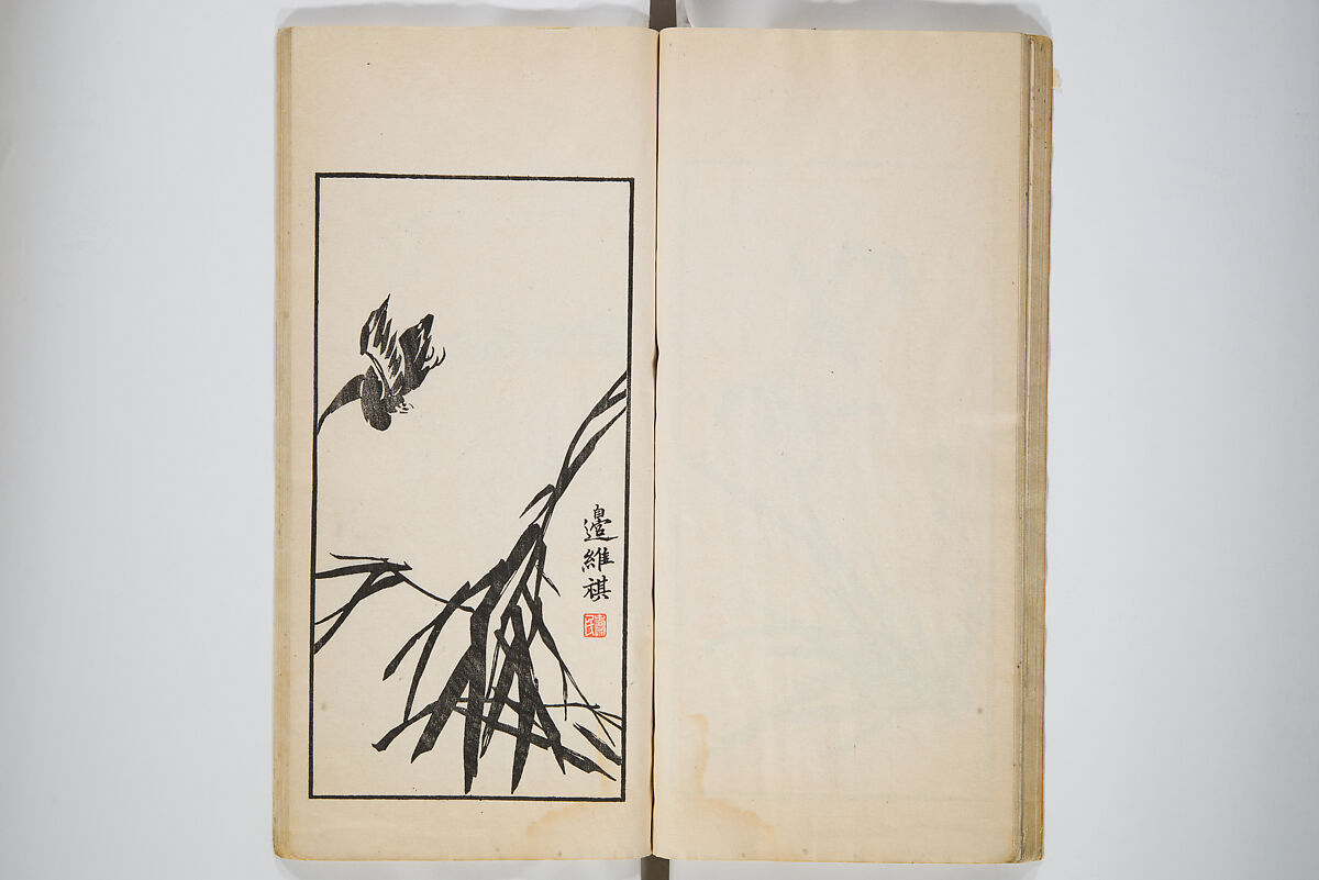An Album of the Collection Belonging to Kochōshusai (The Courtesy Name of the Given Collector) (Kochōshusai shozō gassatsu) 蝴蜨秋斎所蔵畫冊, Unidentified artists Japanese, Set of two woodblock printed books bound as one volume; ink on paper, Japan