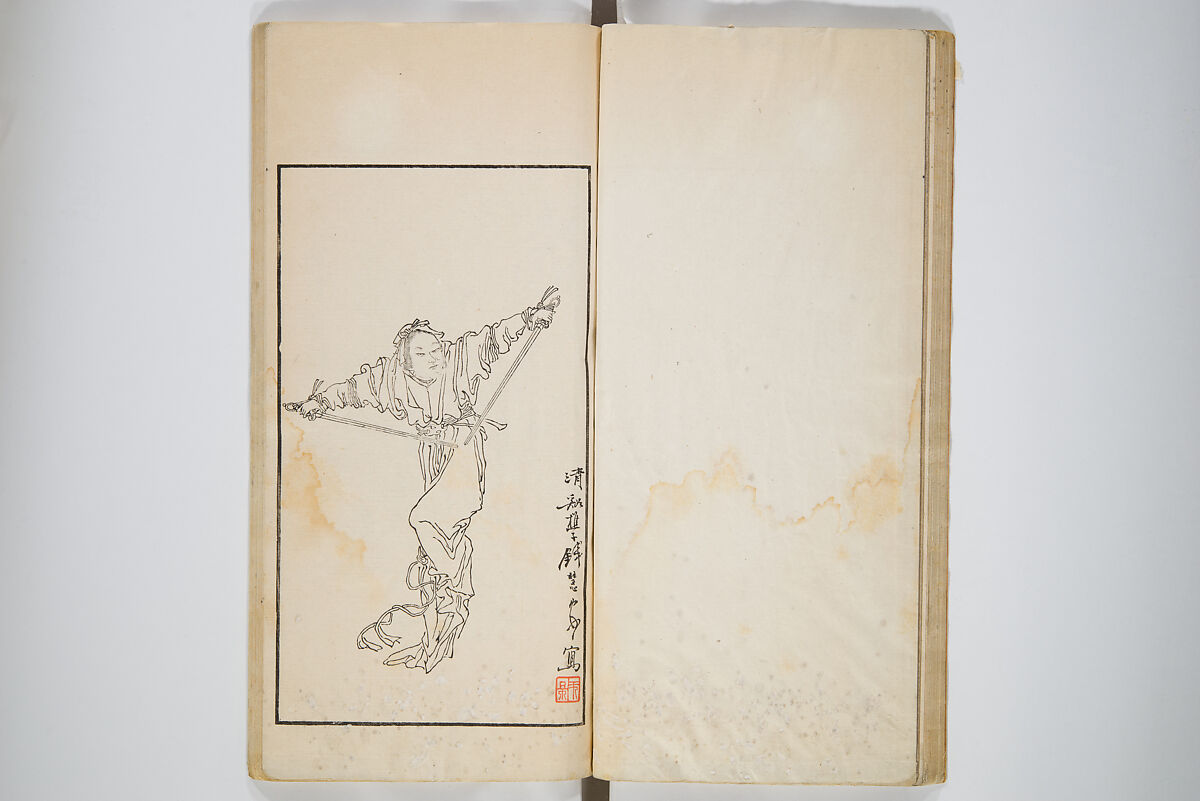 An Album of the Collection Belonging to Kochōshusai (The Courtesy Name of the Given Collector) (Kochōshusai shozō gassatsu) 蝴蜨秋斎所蔵畫冊, Unidentified artists Japanese, Set of two woodblock printed books bound as one volume; ink on paper, Japan