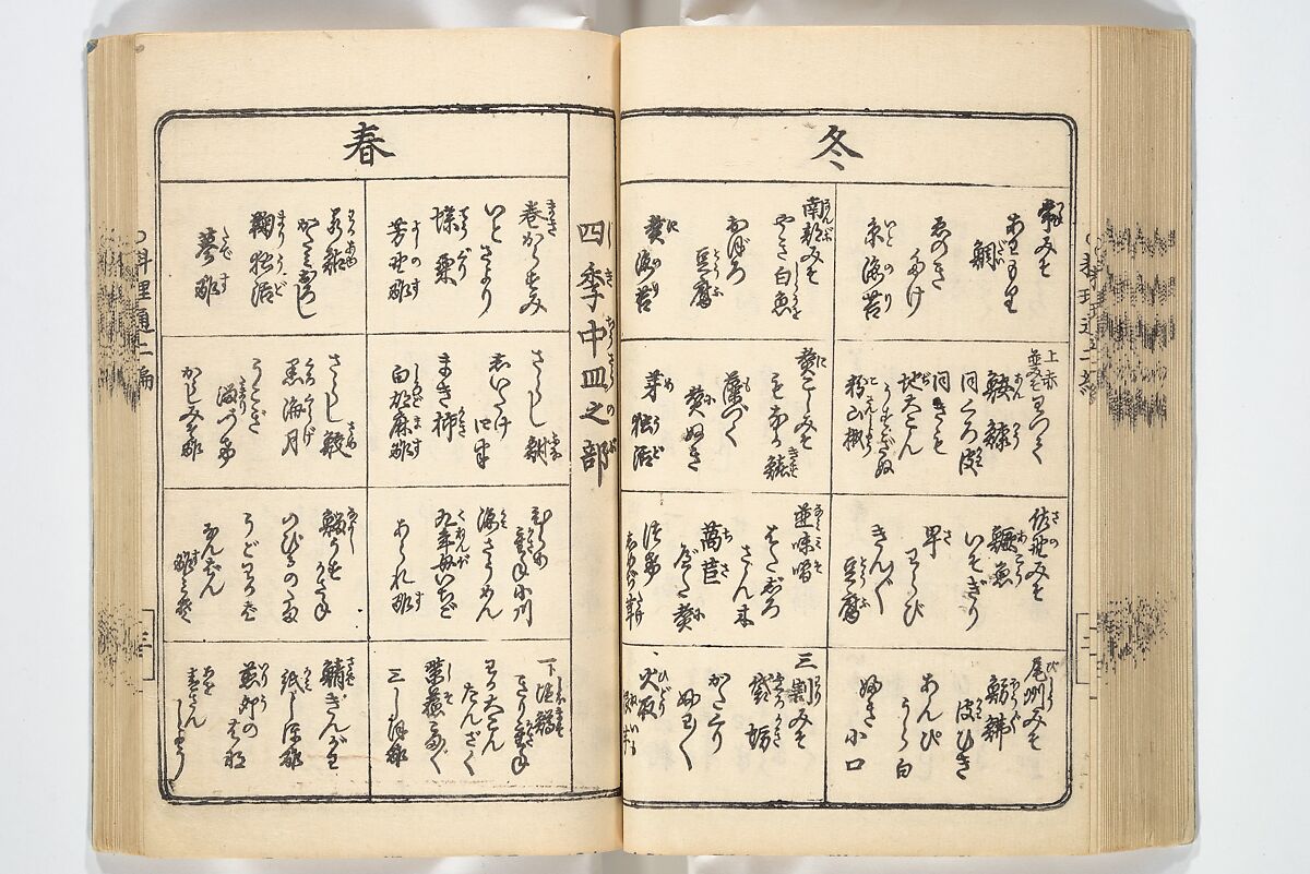 Handbook of Fashionable Cuisine for the Epicures of Edo (Edo ryūkō ryōri tsū taizen) 江戸流行料理通大全; 料理通初編&二編, Kuwagata Keisai 鍬形蕙斎 (Japanese, 1764–1824), Woodblock printed book; ink on paper, Japan